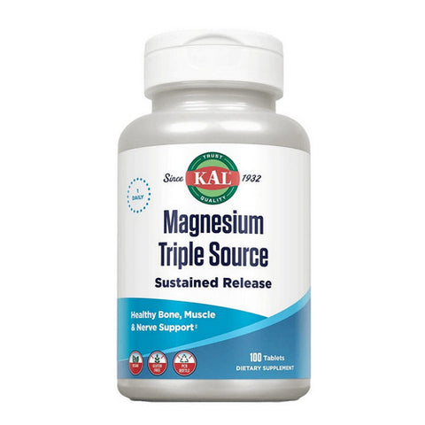 Kal, Magnesium Triple Source, 100 Tabs