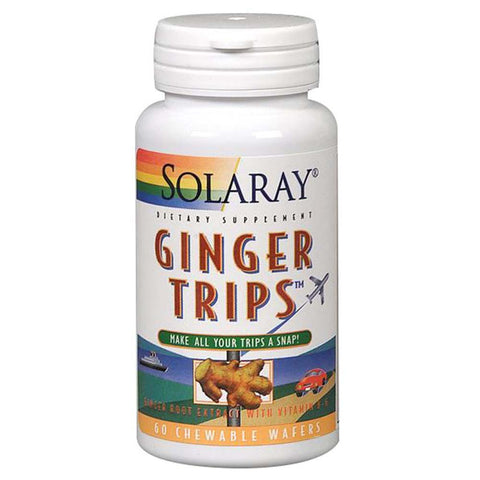 Solaray, Ginger Trips, 60 Gummies