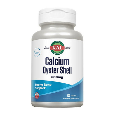 Kal, Calciu Oyster Shell, 600 mg, 100 Tabs