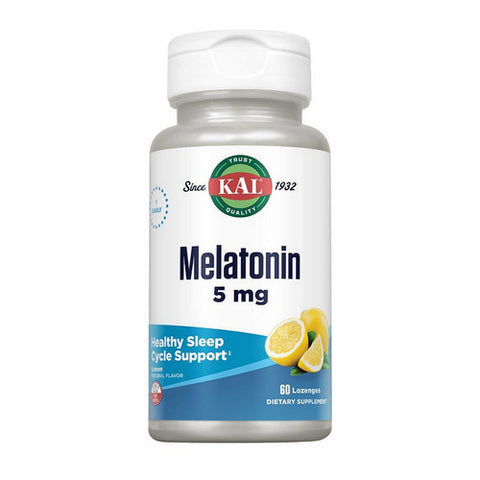 Kal, Melatonin Lozenge, 5 mg, Lemon 60 Lozenges