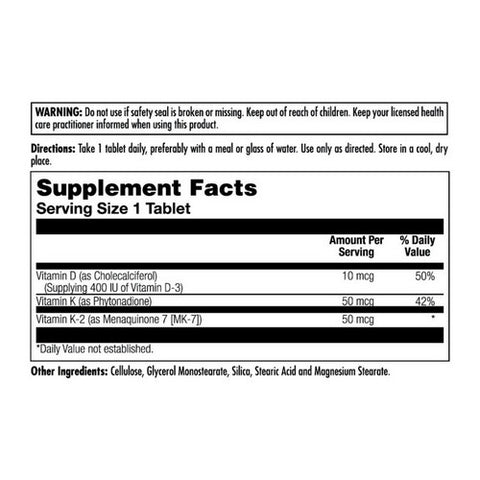 Kal, Balanced K2 Plus D-3, 60 Tabs