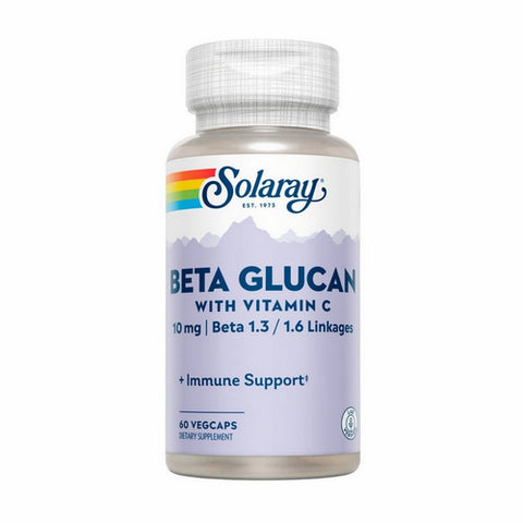 Solaray, Beta Glucan With Vitamin C, 10 mg, 60 Caps