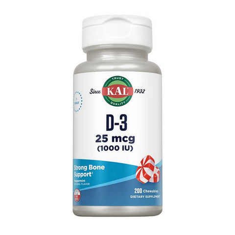 Kal, D-3 Chewable, 1,000 IU, 200 Chews