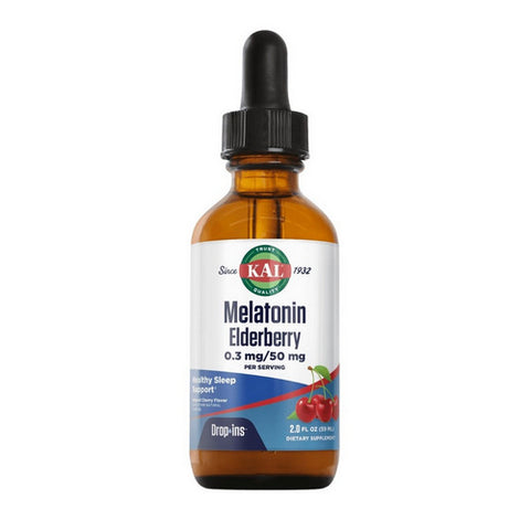 Kal, Melatonin Elderberry Drop Ins, Cherry 2 fl oz