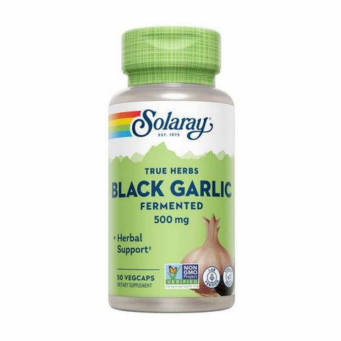 Solaray, Fermented Black Garlic, 500 mg, 50 Caps