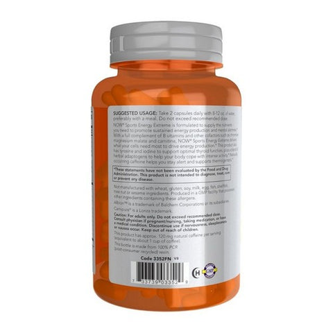 Now Foods, Sports Energy Extreme, 90 Caps