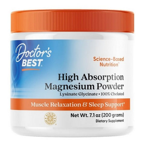 Doctors Best, High Absorption Magnesium, 100 mg, 200 Grams
