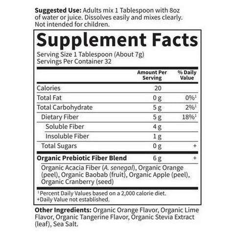 Garden of Life, Dr. Formulated Organic Fiber, Delicious Citrus 7.9oz