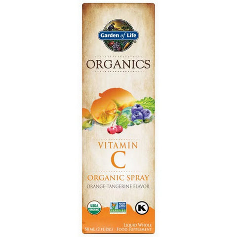 Garden of Life, Vitamin C Organic Spray, Orange-Tangerine 2 fl oz