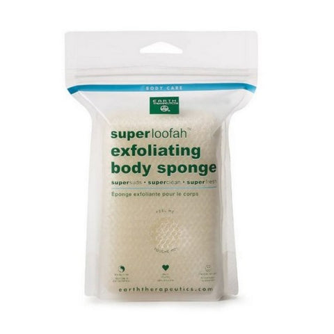 Earth Therapeutics, Loofah Exfoliating Body Sponge, Count