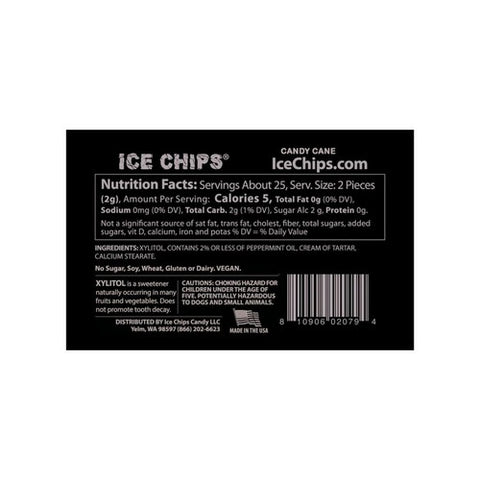 Ice Chips Candy, Ice Chips Candy, Candy Cane 1.76 oz
