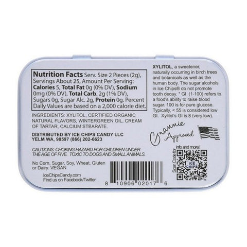 Ice Chips Candy, Ice Chips Candy, Wintergreen 1.76 oz