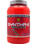 Syntha-6 Isolate Protein Powder Strawberry Milkshake 2 Lbs by BSN Inc.