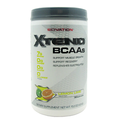 Original BCAA Powder with Zero Sugar Lemon Lime Squeeze 30 Servings by Xtend