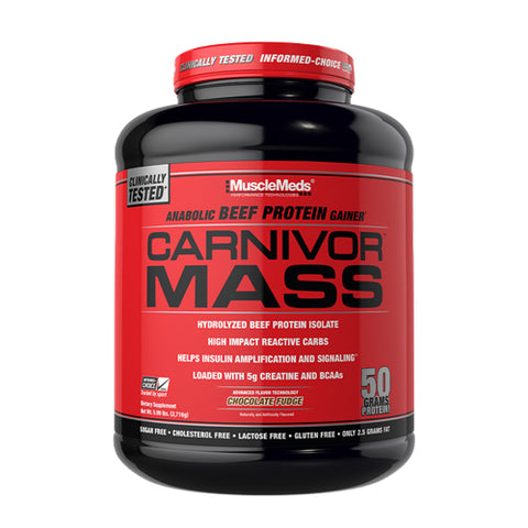 Muscle Meds, Carnivor Mass, Chocolate Fudge 5.7 lbs