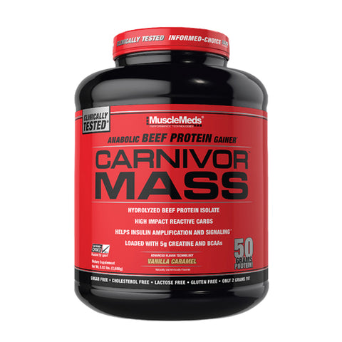 Muscle Meds, Carnivor Mass, Vanilla Caramel 5.7 lbs