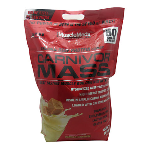 Muscle Meds, Carnivor Mass, Vanilla Caramel 10 lbs