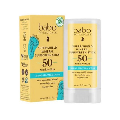 Babo Botanicals, Super Shield Sport Stick, SPF 50 .6 Oz