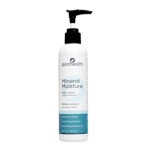 Zion Health, Moisture Minerals Intense Daily Lotion-White Coco & Shea, 8 OZ