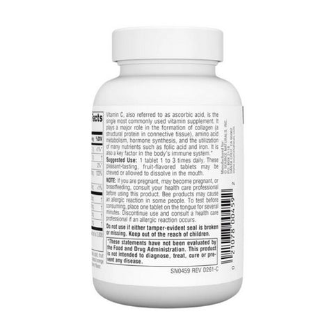 Source Naturals, Acerola C, 120 MG, Chewable 100 Tabs