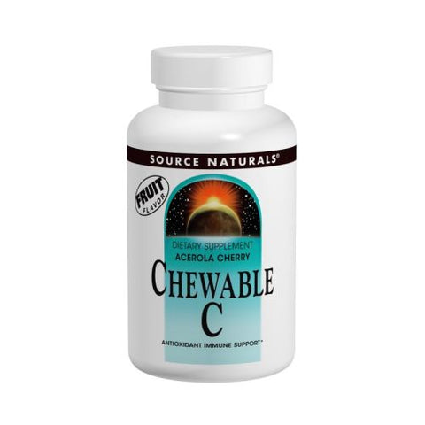Source Naturals, Acerola C, 120 MG, Chewable 250 Tabs