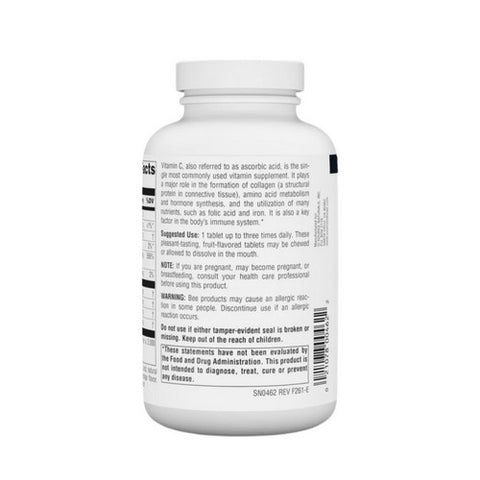 Source Naturals, Chewable C Acerola Cherry, 500 mg, 100 Tabs