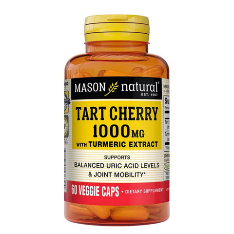 Mason, Tart Cherry with Standardized Turmeric, 1,000 mg, 60 Caps