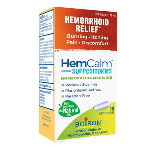 Boiron, HemCalm Suppositories, 10 Count