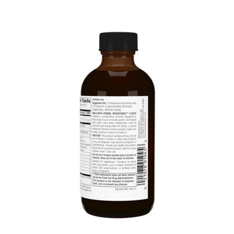 Source Naturals, Wellness Herbal Resistance Liquid Standard Formula, 4 Fl Oz