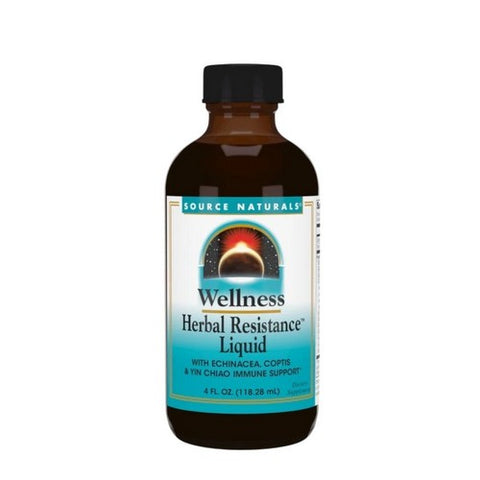 Source Naturals, Wellness Herbal Resistance Liquid Standard Formula, 4 Fl Oz