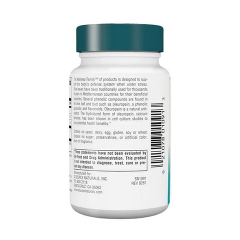 Source Naturals, Wellness Olive Leaf, 30 Tabs