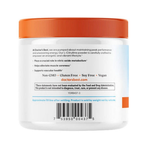 Doctors Best, L-Citrulline Powder, 200 Grams
