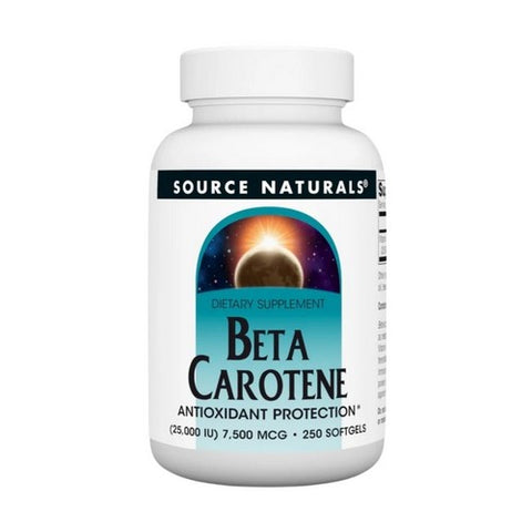 Source Naturals, Beta Carotene, 25000 IU, 250 Softgel