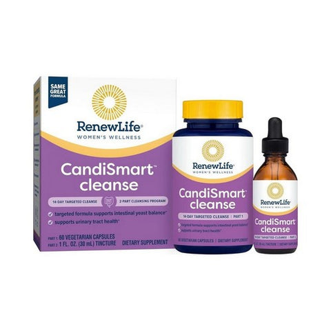 Renew Life, CandiSmart Yeast Balancing 15-Day Program, 2-PT KIT Capsules & Tincture