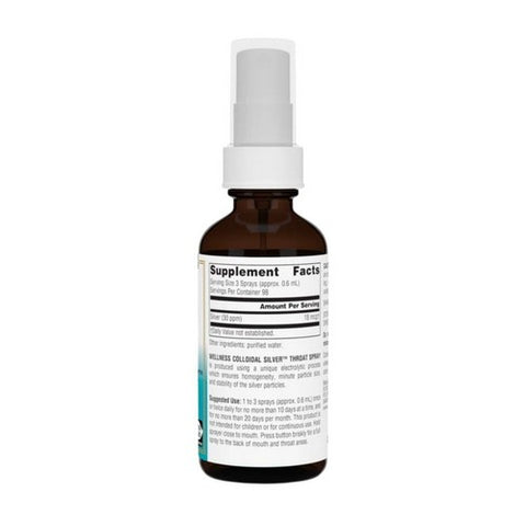 Source Naturals, Wellness Colloidal Silver Throat Spray, 30 Ppm, 2 Oz