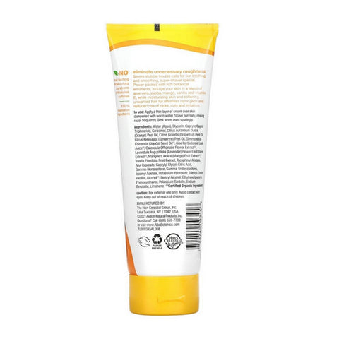 Alba Botanica, Cream Shave, Mango Vanilla 8 Oz