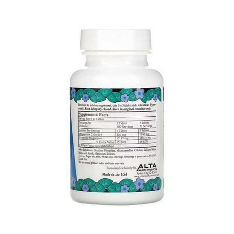 Alta Health, Magnesium Chloride, 100 Tabs