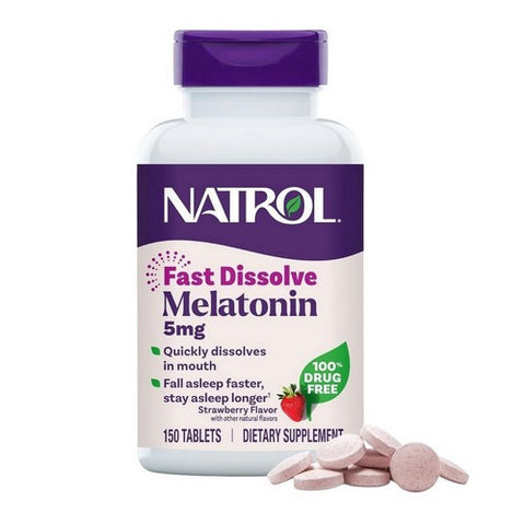 Natrol, Melatonin Fast Dissolve, 5 mg, 150 Count