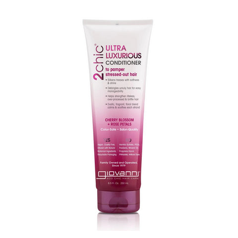 Giovanni Cosmetics, 2Chic Ultra Luxurious Conditioner Cherry Blossom Rose, 8.5 Oz