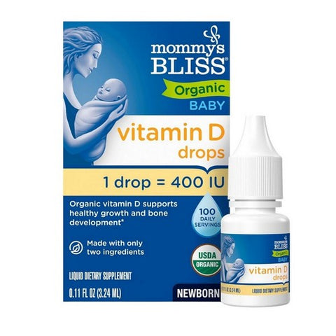 Mommys bliss, Organic Vitamin D Drops, .11 Oz