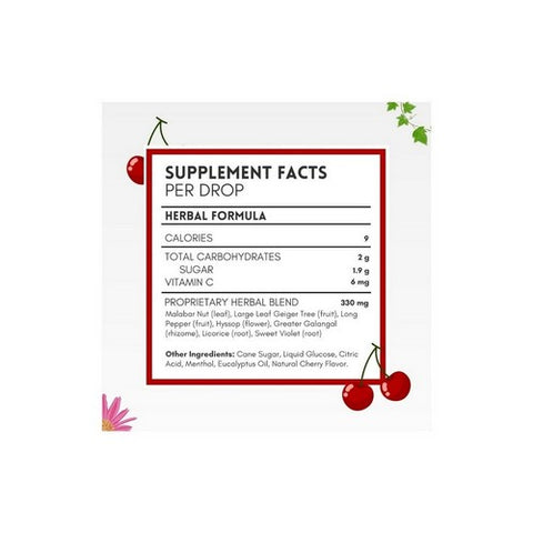Herbion Naturals, Cough Drops, Cherry 18 Count