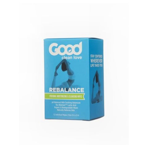 Good Clean Love, Rebalance Wipes, 12 Count
