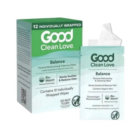 Good Clean Love, Rebalance Wipes, 12 Count
