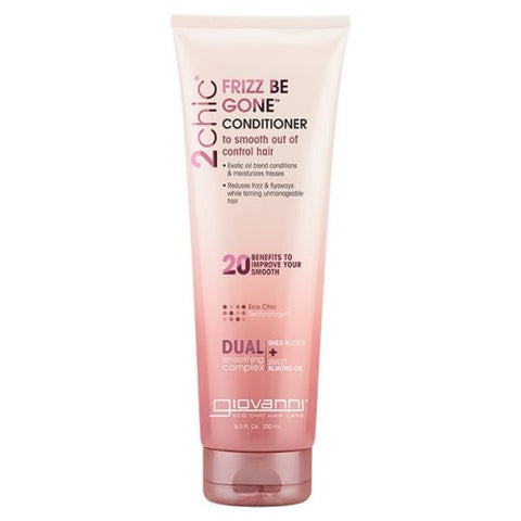 Giovanni Cosmetics, 2chic Frizz Be Gone Conditioner, Shea Butter Almond 8.5 Oz
