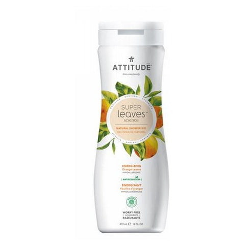 Attitude, Natural Shower Gel, Energizing 16 Oz