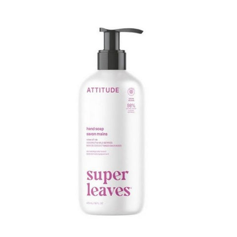Attitude, Natural Hand Soap, White Tea Leaves & Quinoa 15.9 Oz