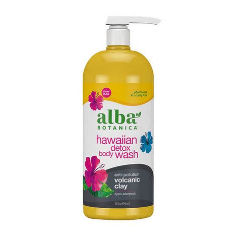 Alba Botanica, Hawaiian Detox Body Wash, 32 Oz