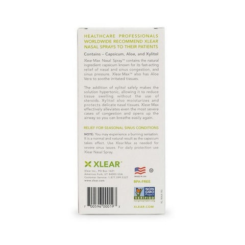 Xlear Inc, Xlear Max Nasal, 1.5 Oz