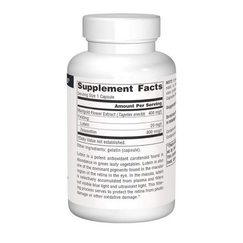 Source Naturals, Lutein, 20 mg, 60 Caps