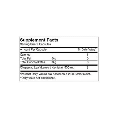Arizona, Chaparral, 500 mg, 90 Caps